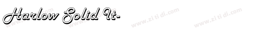 Harlow Solid It字体转换